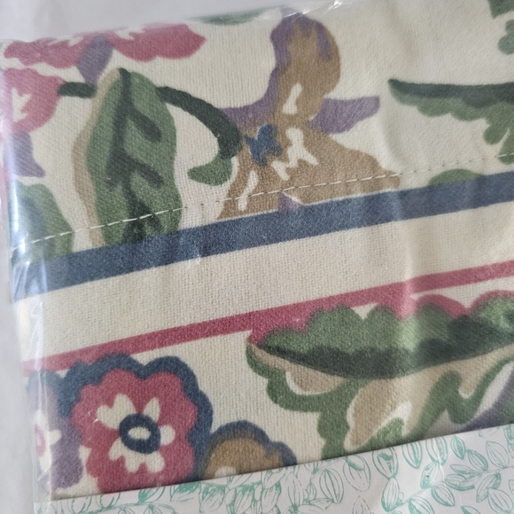 L.L.Bean All Cotton SOFT Flannel Pillowcases 1995 New in Pkg WILDWOOD Portugal - Picture 9 of 12